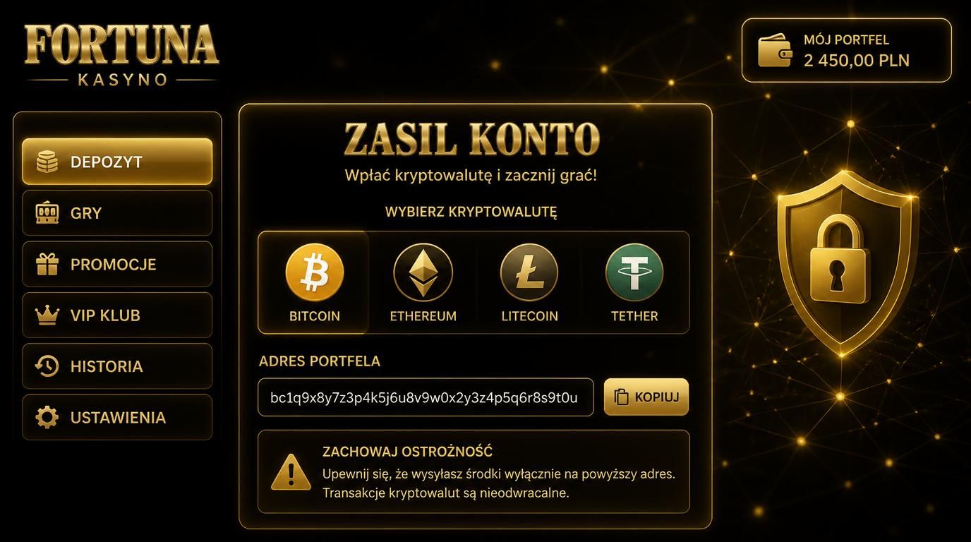 Symbole kryptowalut na tle cyfrowym, element ostrożności
